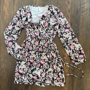 Floral Long Sleeve Dress